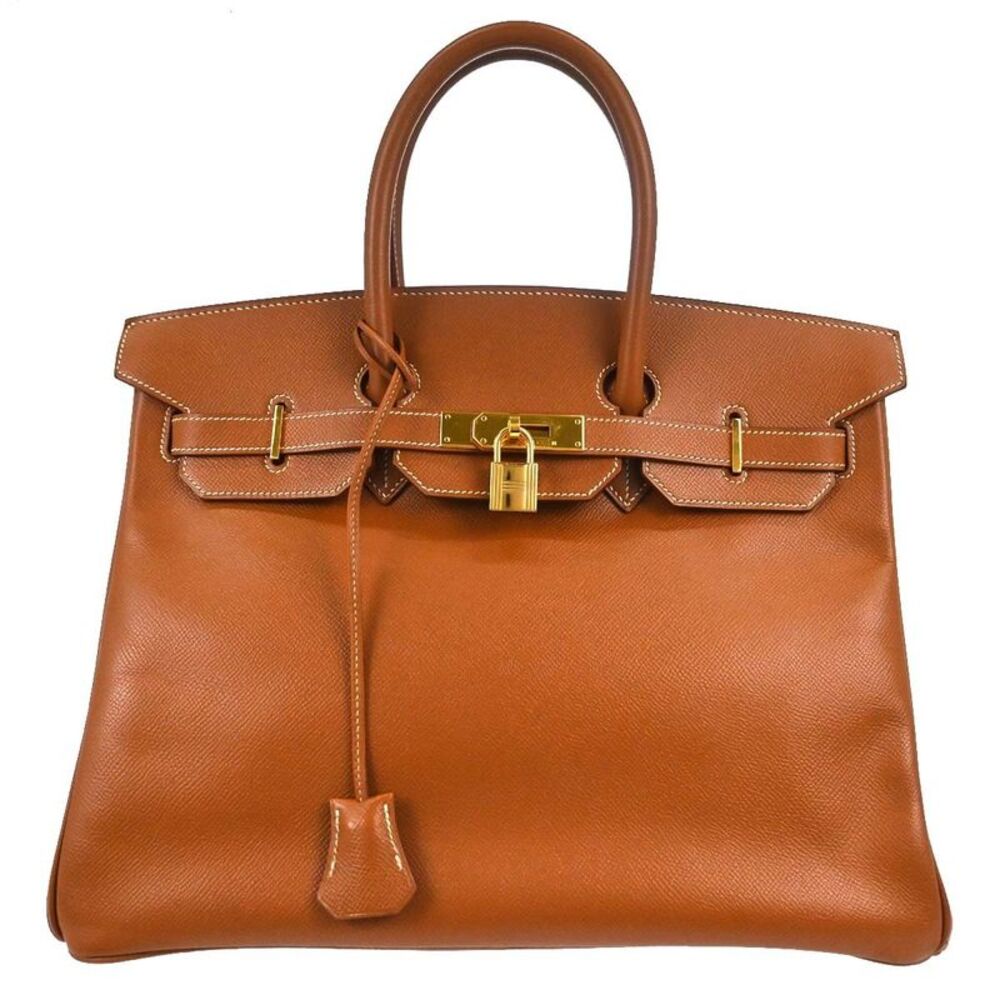 Hermes Birkin Gold Courchevel With Gold Hardware Gold Leather Handbag